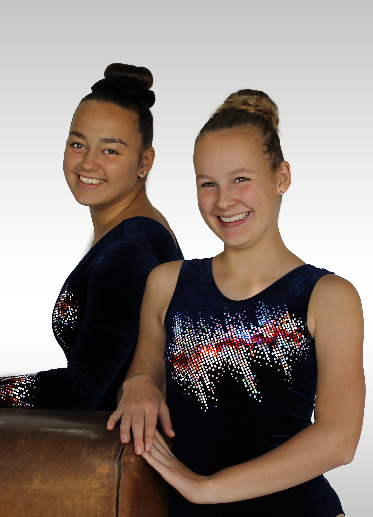 Turnpakje K924 blauw/ rood